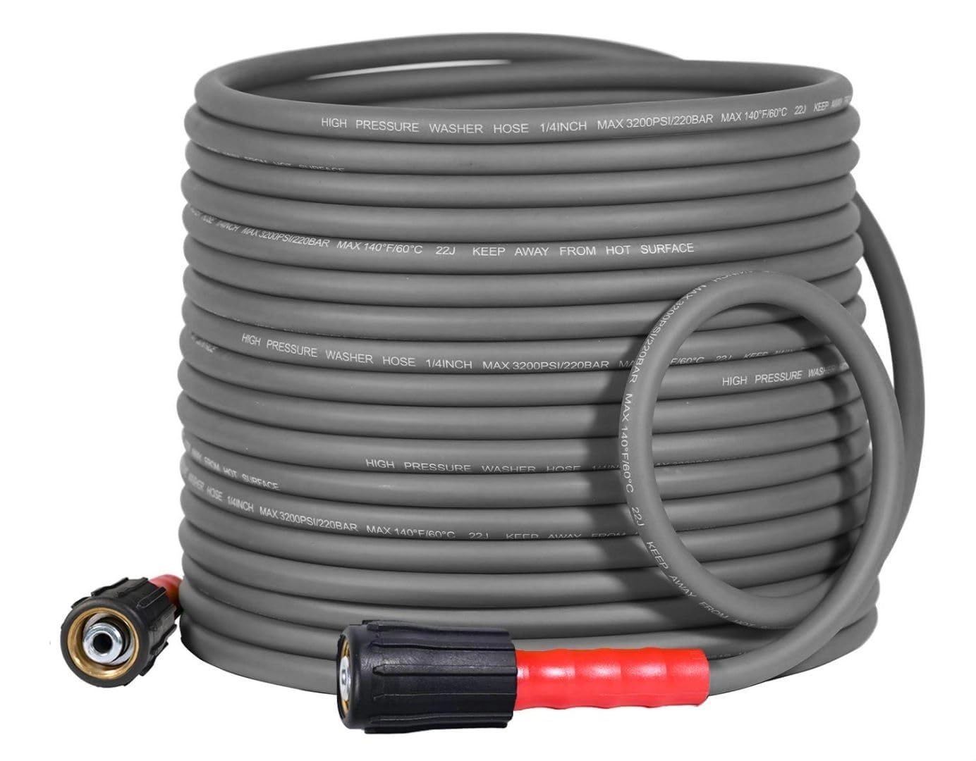 YAMATIC Pressure Washer Hose - 50FT 1/4" 3200 PSI