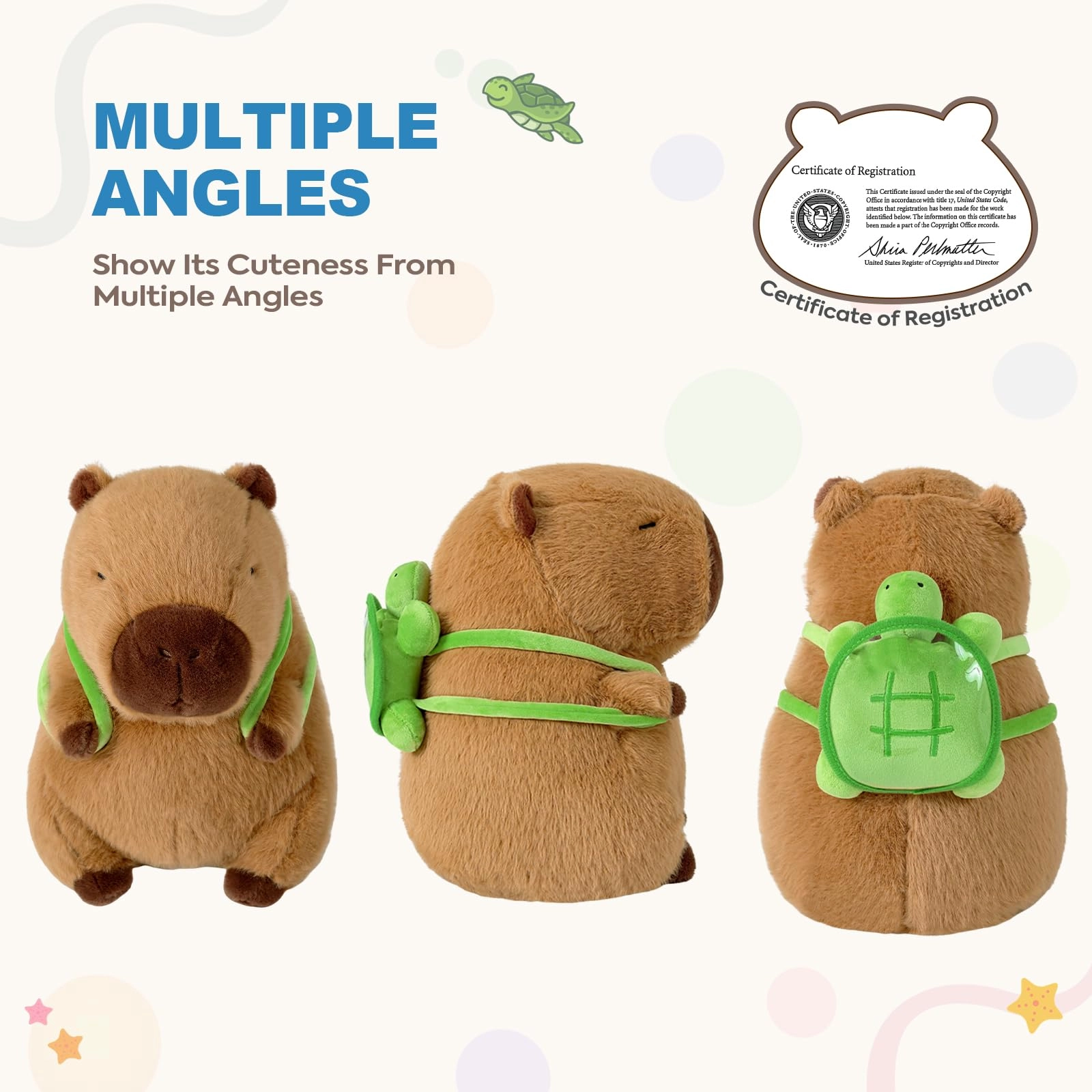 Capybara Plush - 9 inch Strawberry Hat
