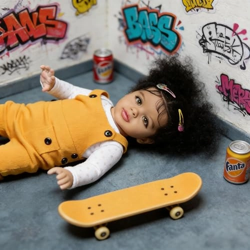 Pippa Reborn Baby Doll - 26 inch Cotton Vinyl Hand-rooted Curly Hair Ages 3+