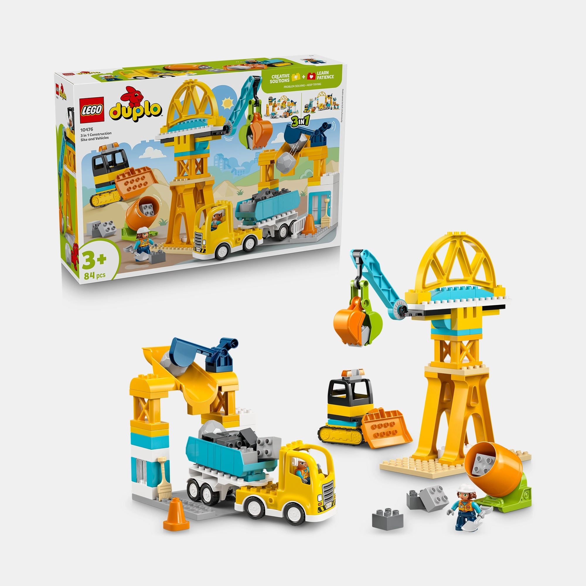 LEGO Duplo Town 3 In 1 Construction Site And Vehicles - Truck 84 pcs
