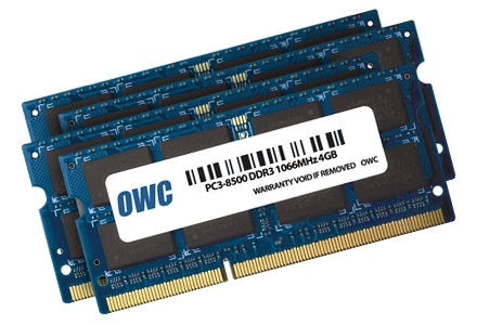 PC8500 - 16GB 1066MHz SO-DIMMs DDR3