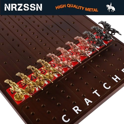 Horse Race Board Game - 11 Horses 4 Dice Solid Wood