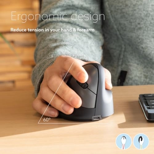HE Break Ergonomic Vertical Mouse - Bluetooth