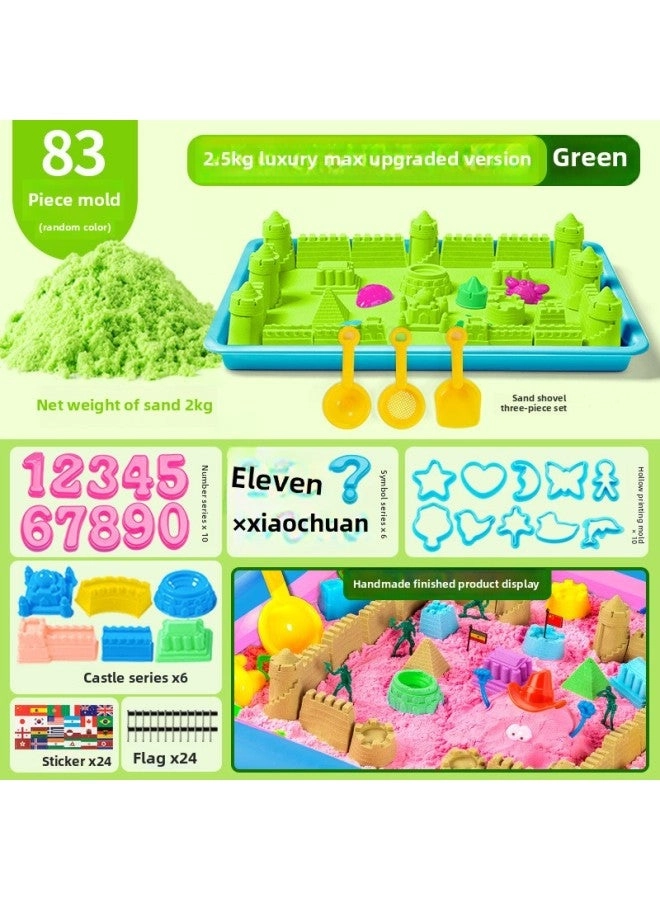Generic Children's Space Sand Toy - Non-Toxic 2kg Green