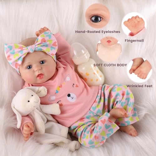 Reborn Baby Doll - 20 Inch Vinyl Girl Ages 3+