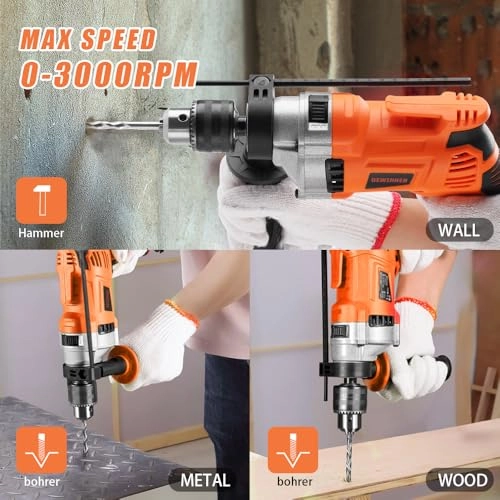 Electric Hammer Drill - 910W 13 mm Chuck