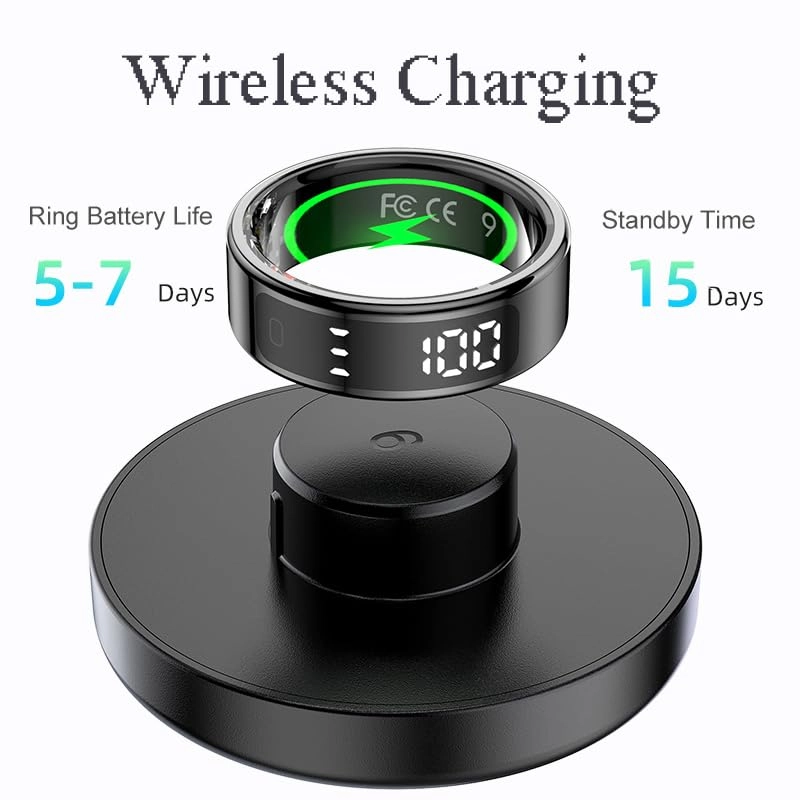 Smart Ring Health Tracker - 8# Gold 5ATM Waterproof