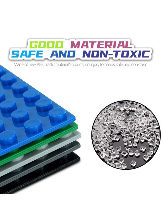 Lassic Building Baseplates - 4 Pcs 5" X 10" Self Adhesive