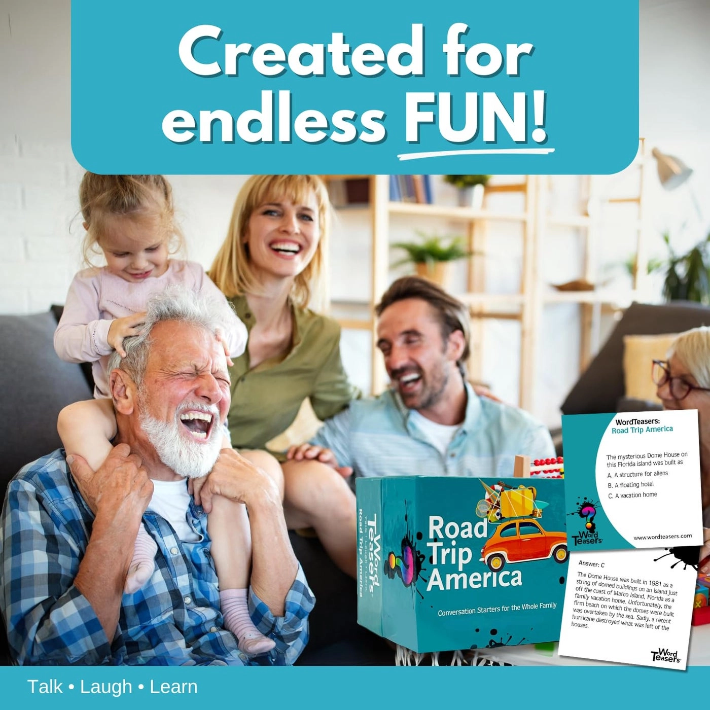 Road Trip America - Conversation Cards 150 Questions