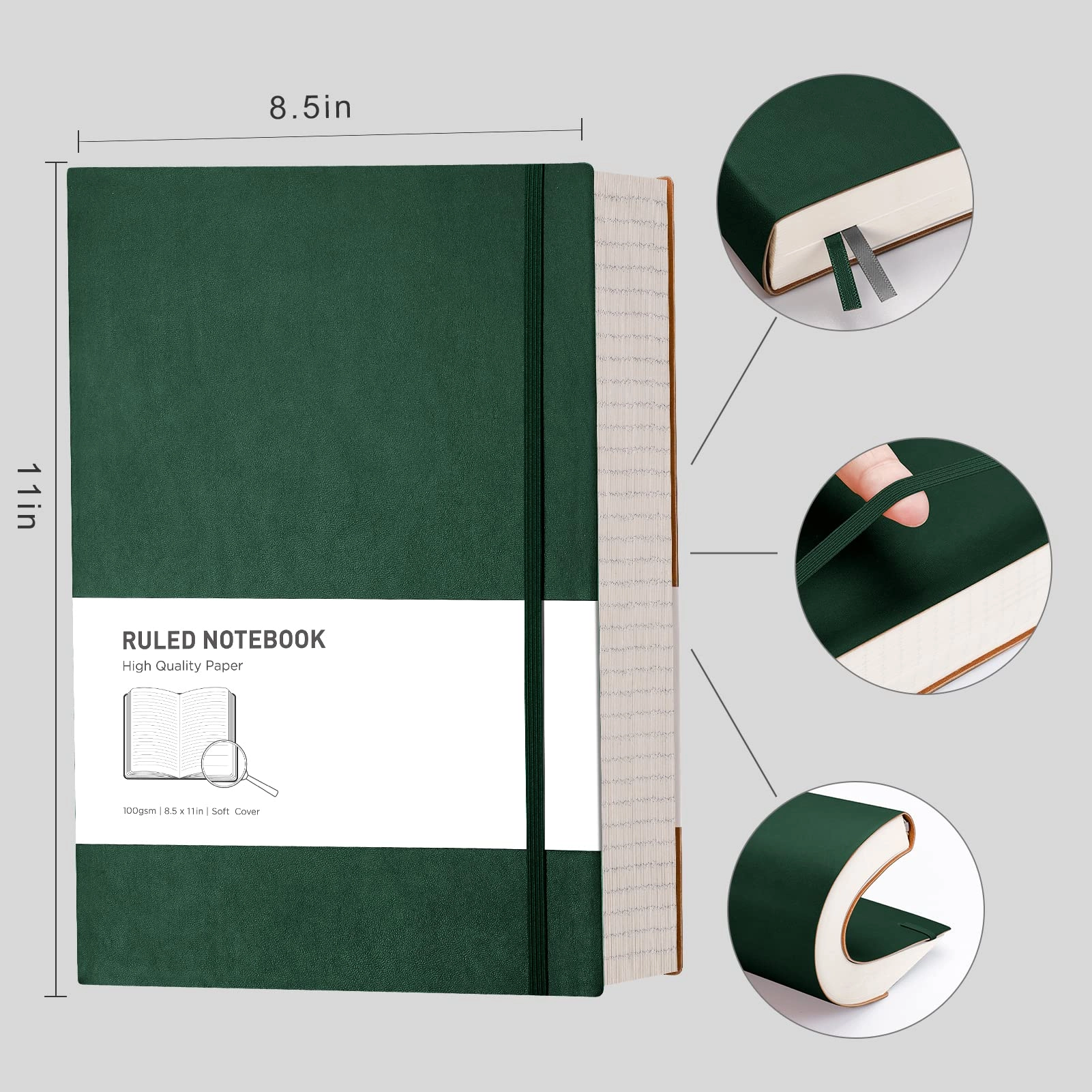 A4 Lined Notebook A4 Softcover - Lined 320 Pages