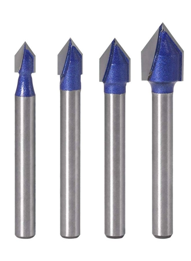 Router Bit Set - 1/4 Inch 4Pcs