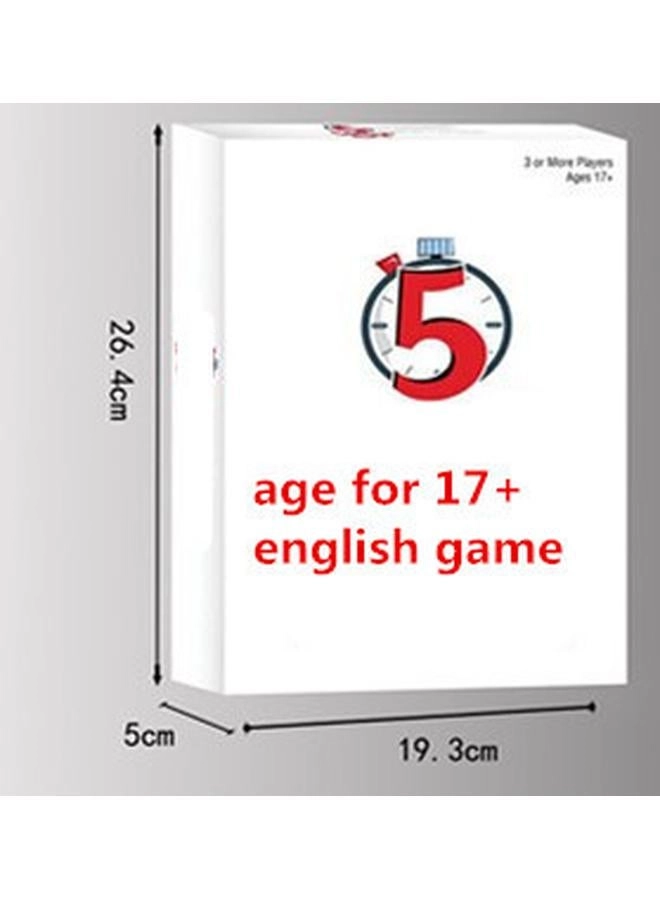 30 SECONDS - English Card