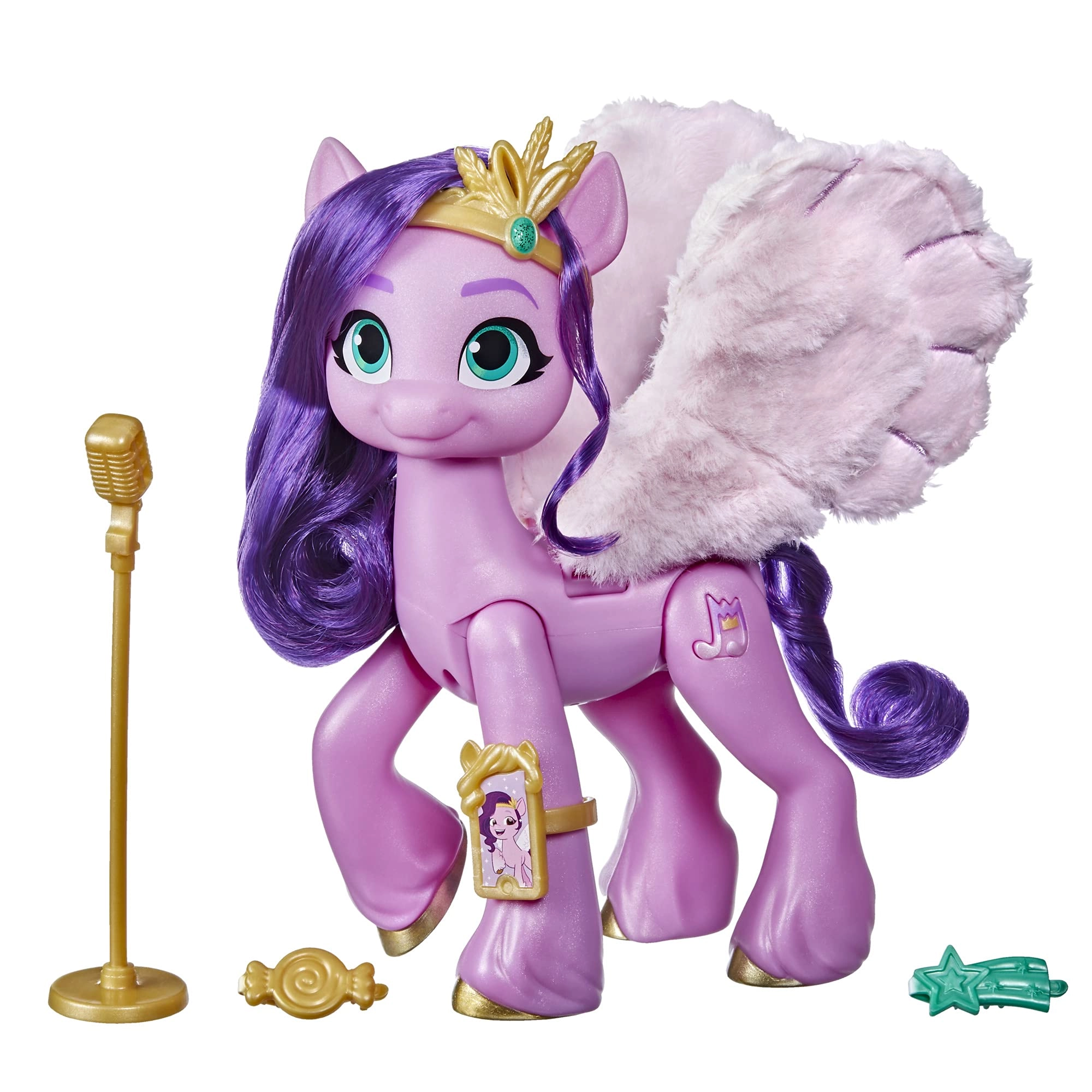 My Little Pony Princess Pipp Petals Singing Star - 6-Inch Soft Purple Hair Ages 5+
