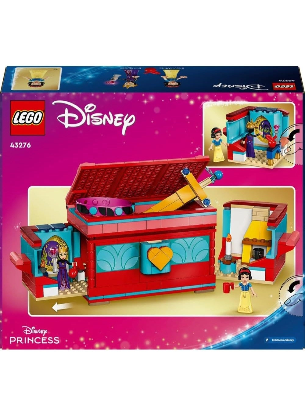 Disney LEGO Snow White Jewelry Box (43276) - Princess Toy for Kids