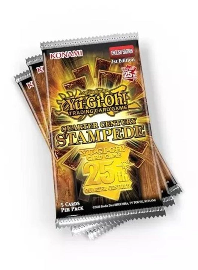 Konami Quarter Century Stampede Booster - five pcs