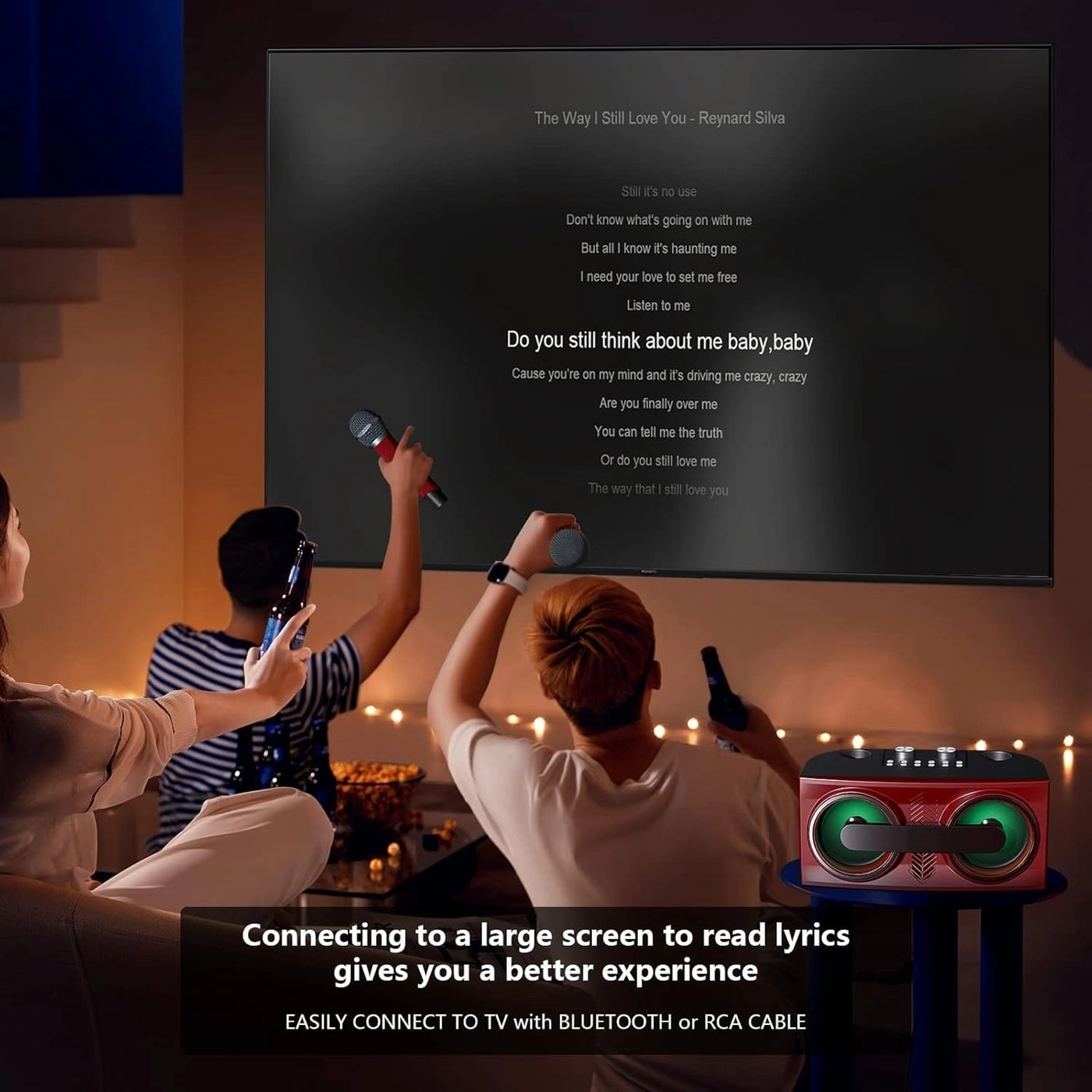 Portable karaoke speaker