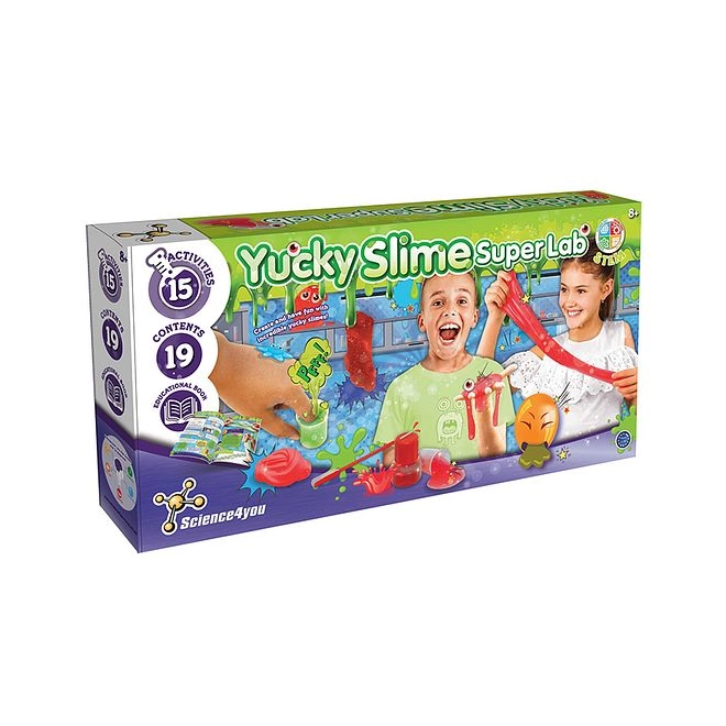 SCIENCE FOR YOU Yucky Slime Super Lab Kit Scientific - 8 years+ 15 pieces