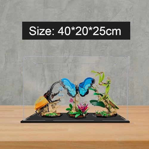 Acrylic Display Case - for 21342 40x20x25 cm 3MM With Mirror