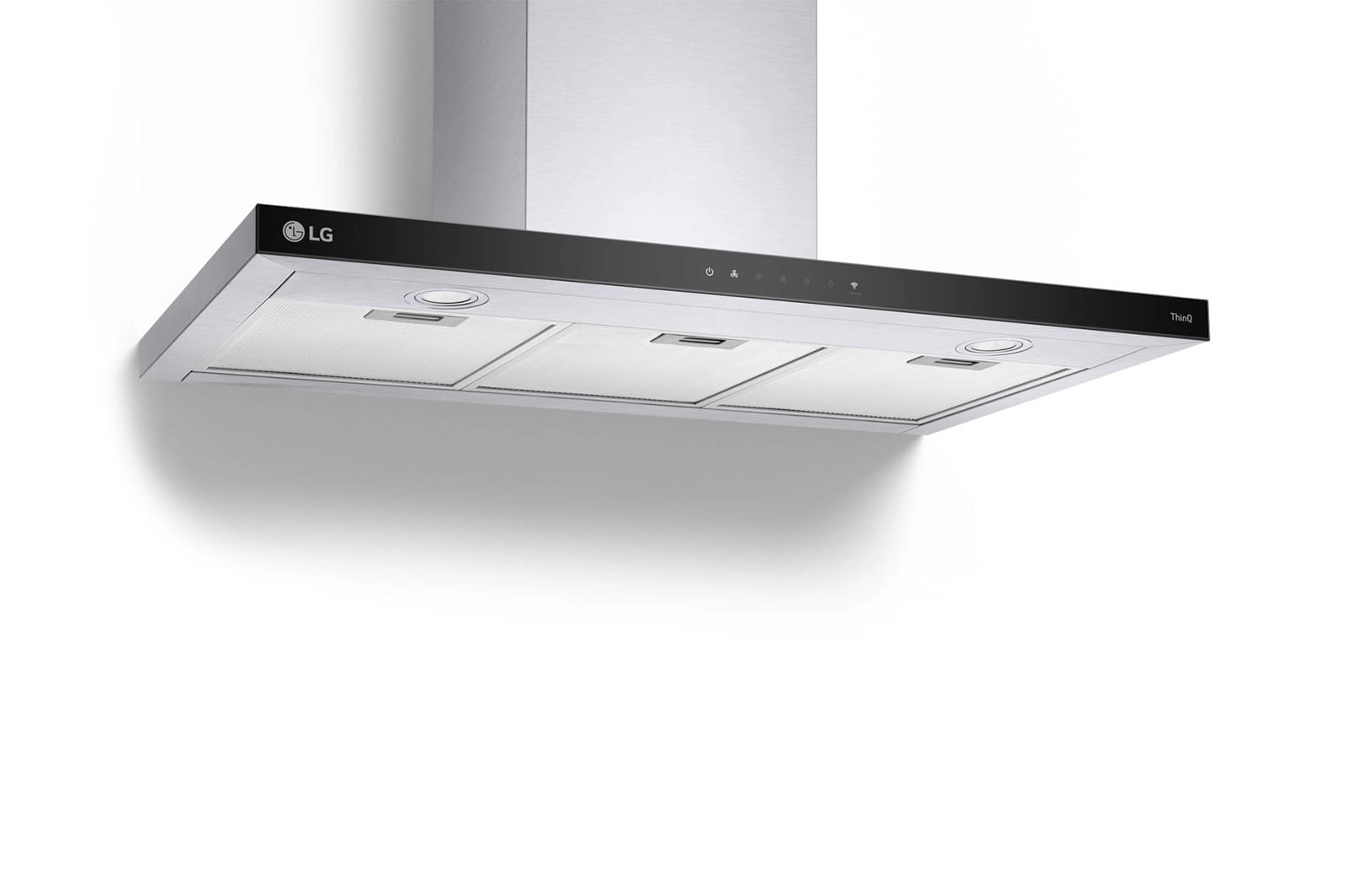T-Shape Wall Mounted Hood - 90 cm Silver