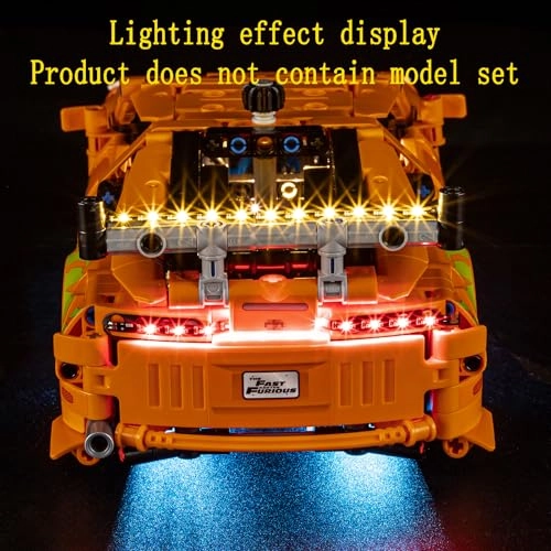 LED Light Kit for LEGO Fast and Furious Toyota Supra MK4 42204