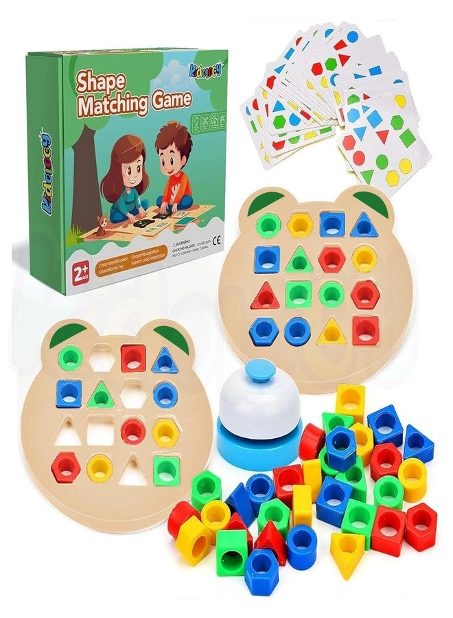 Geometric Shape and Color Matching Puzzle Board Game - 3+ Years
