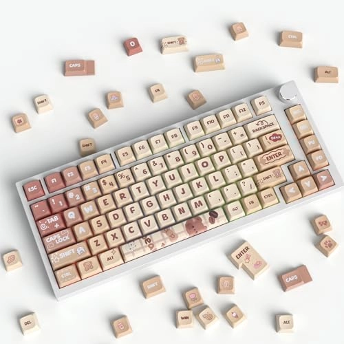 PBT Keycaps XDA Profile - 133 Keycaps Black-White