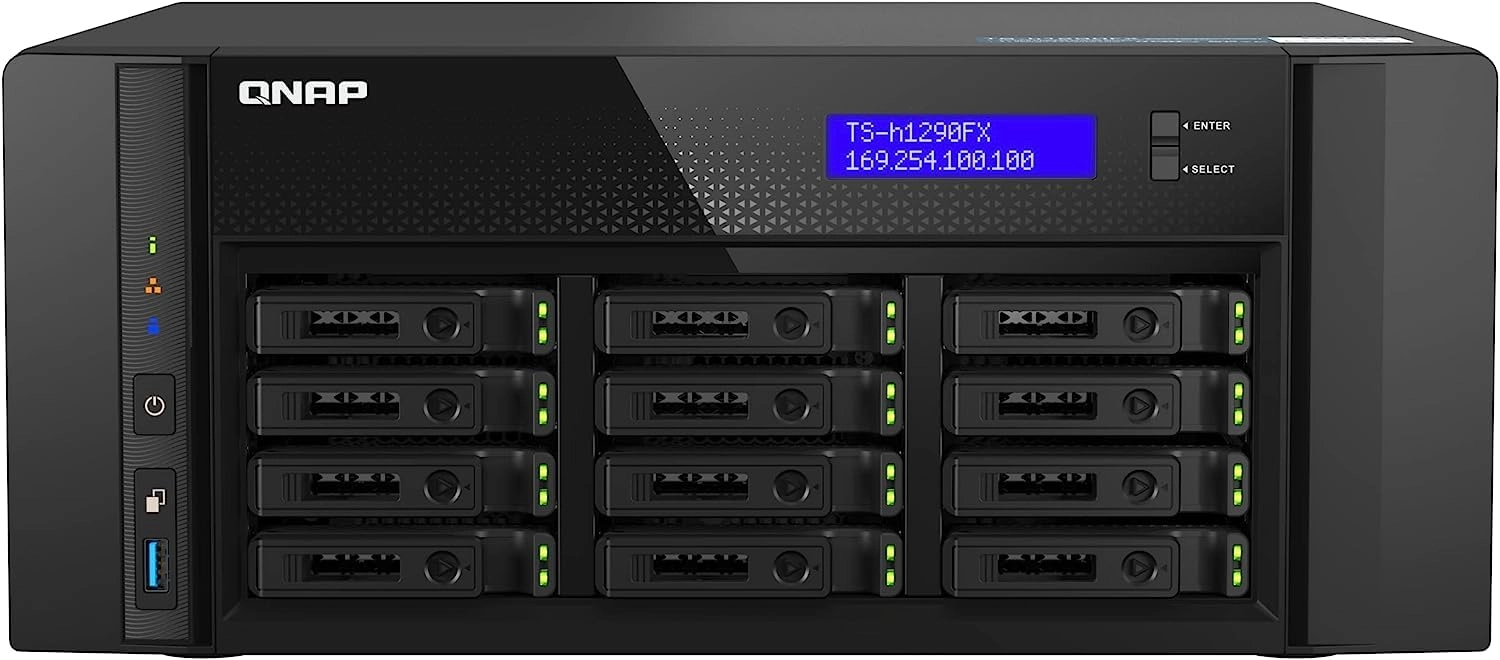 QNAP TS-h1290FX-7302P-128G-US 12-Bay 1000GB