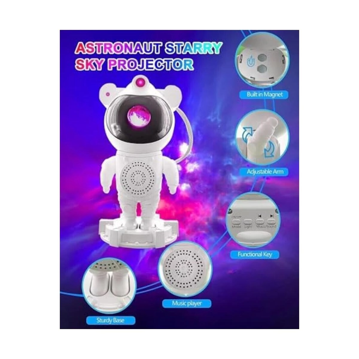 Galaxy Projector Night Light - RGB