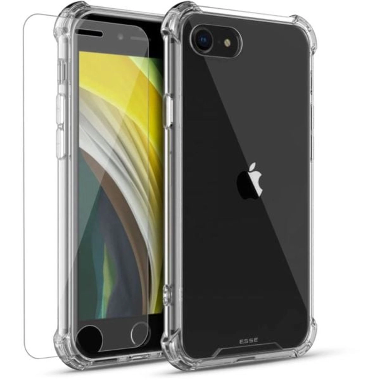 Hyphen Clear Case With Screen Protector - Case & Screen Protector for iPhone SE