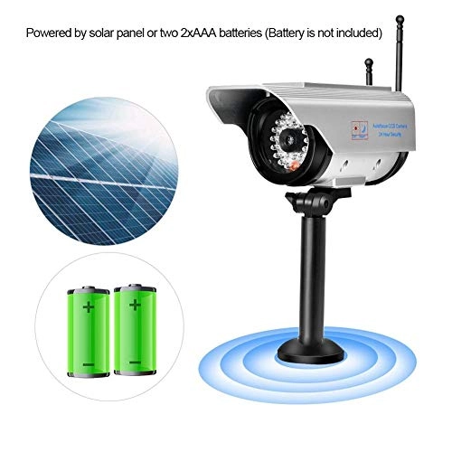 Solar Powered Dummy Camera - Red LED light Adjustable angle