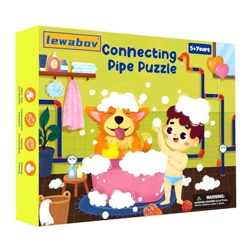 Connecting Pipe Puzzle - 5 years and up 2 pieces