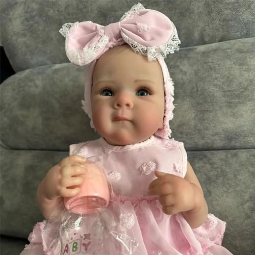 Reborn Baby Doll - 18 inch Full silicone Girl Ages 3+