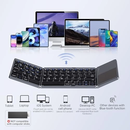 Foldable Bluetooth Keyboard - US Wireless