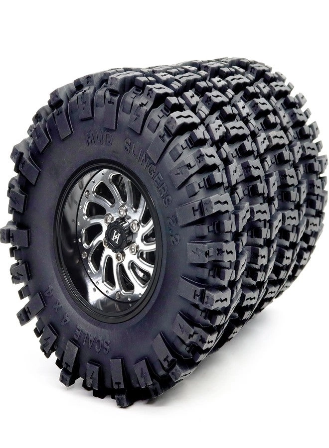 hobbysoul Beadlock Wheels and Tires - 1/10