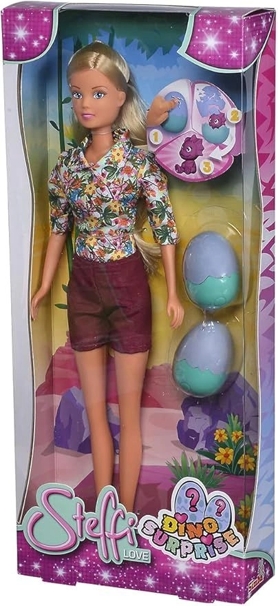 Steffi Love Dino Surprise Doll - 29 cm two dinosaur eggs Ages 3+