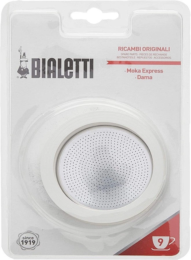 Bialetti Gaskets - 9 Cup + Filter