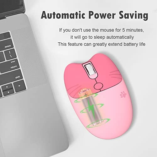 Cute Cat Wireless Mouse - USB