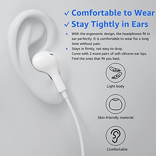 USB C Headphones Wired Earbud