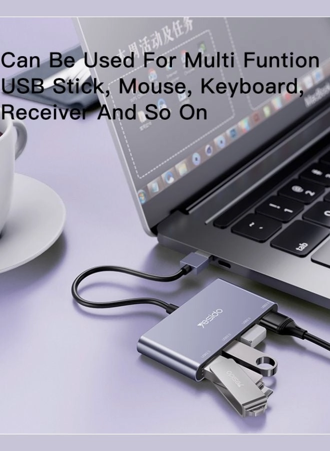4-Port USB Hub Adapter - Wired