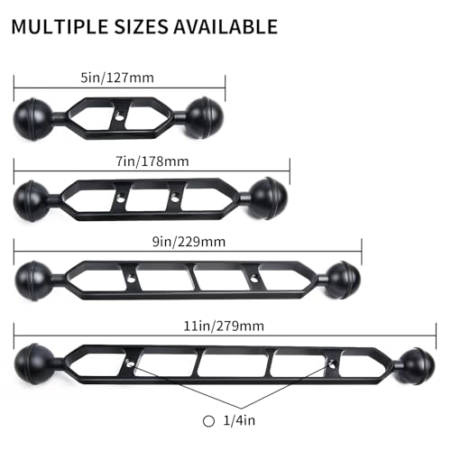 Double Ball Extension Arm - 9" 1" Pack