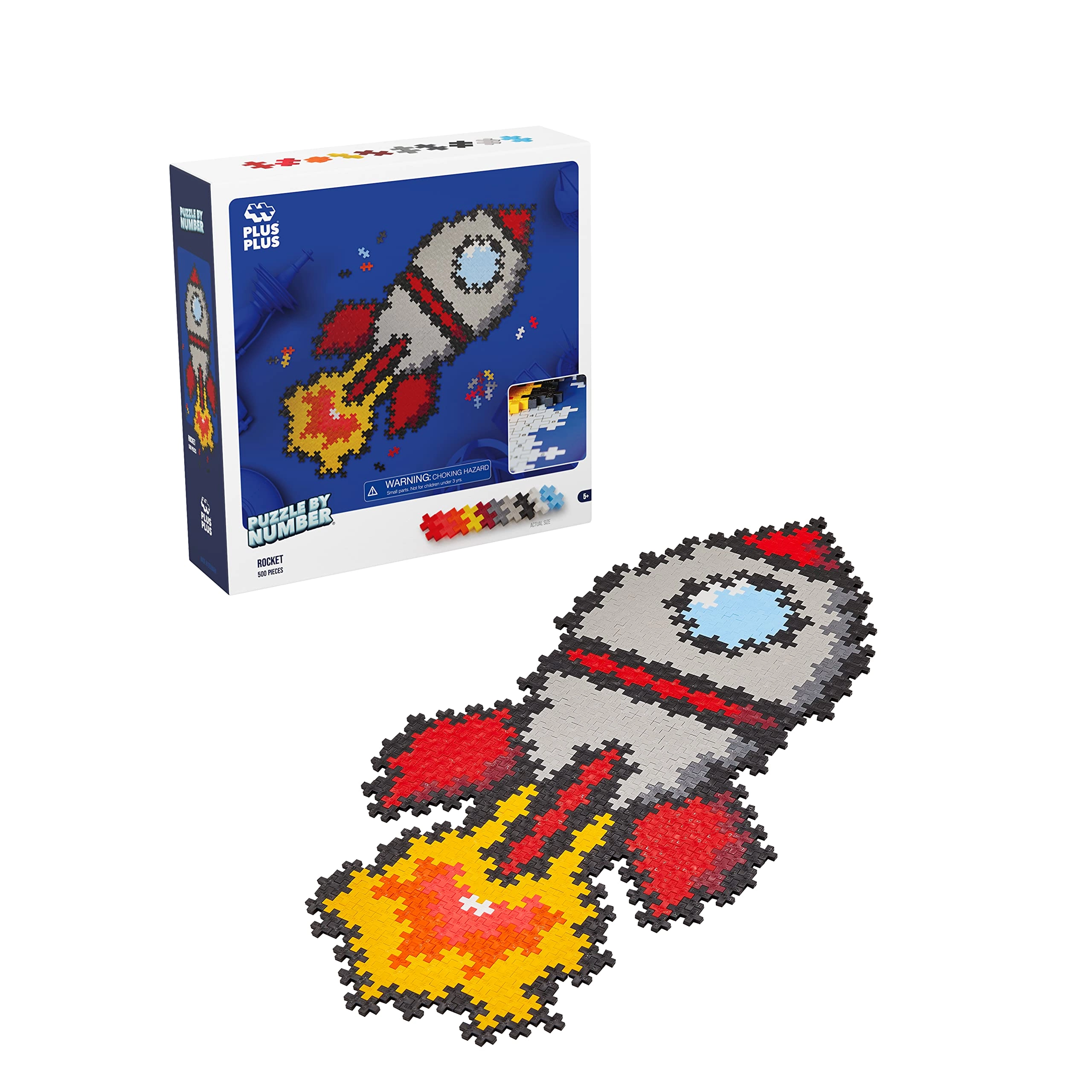 Plus-Plus Puzzle By Number Space - 500pcs