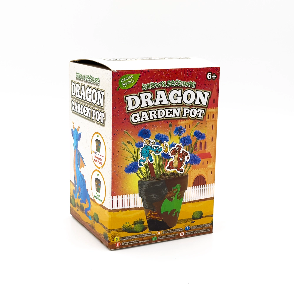 RMS Grow, Paint, And Decorate Mini Dragon Garden Pot - 1pc