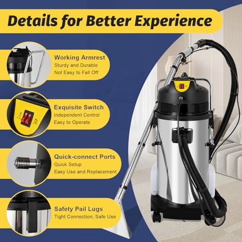 Commercial Carpet Cleaner Machine - 3 in 1 1034W