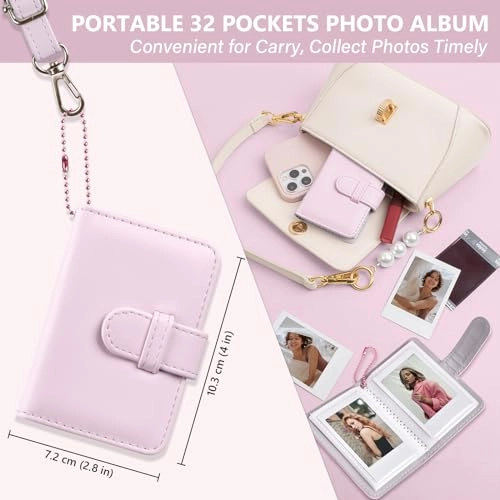 Camera Case - Mini 12 + Lens Filter - Mini 12 + Selfie Mirror + Mini Photo Album + Fridge Magnet Frame + Hanging Frame + Border Stickers