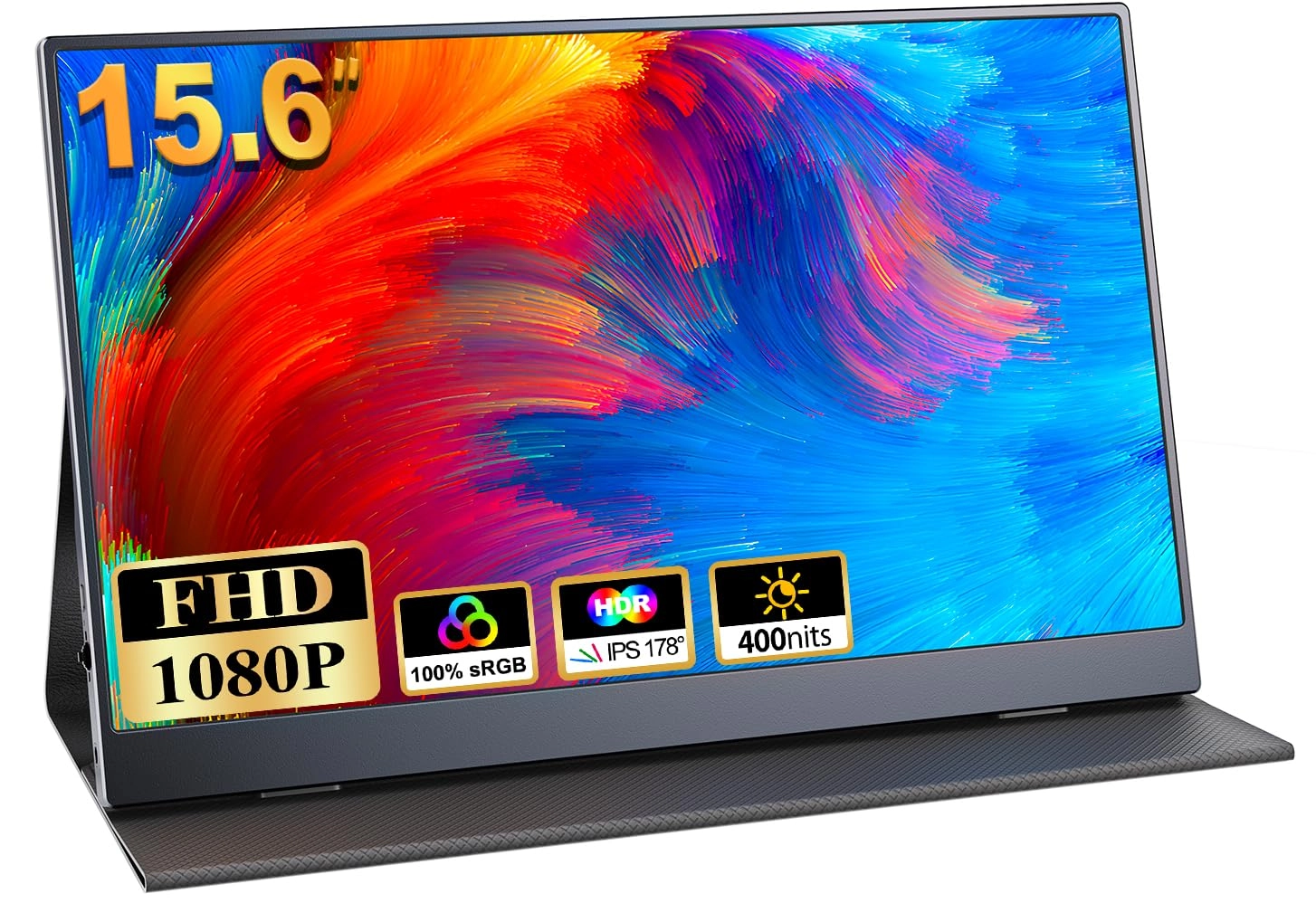 COOLHOOD Portable Monitor - 1080P FHD 15.6''