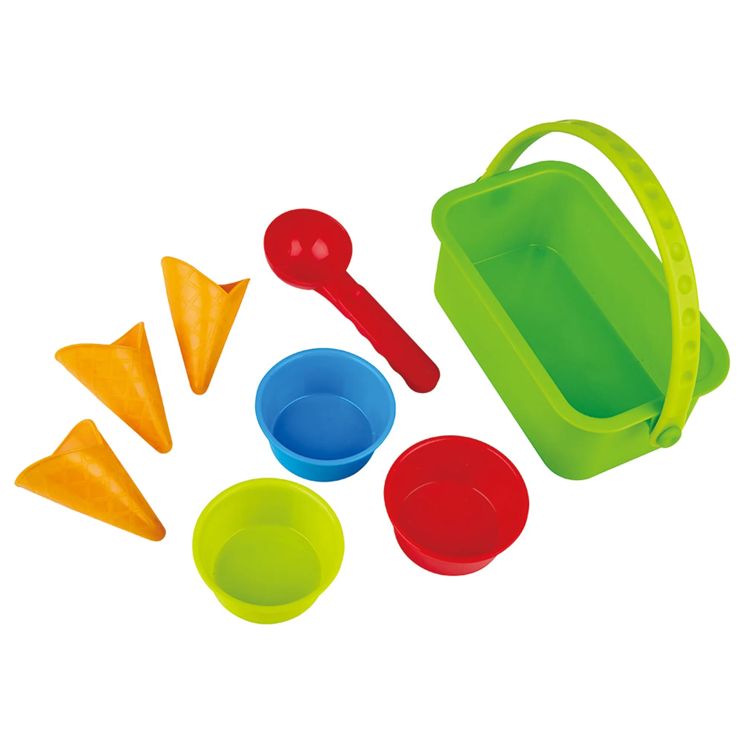 Ice Cream Shop Beach And Sand Toy Set - 8pcs Multi Colour
