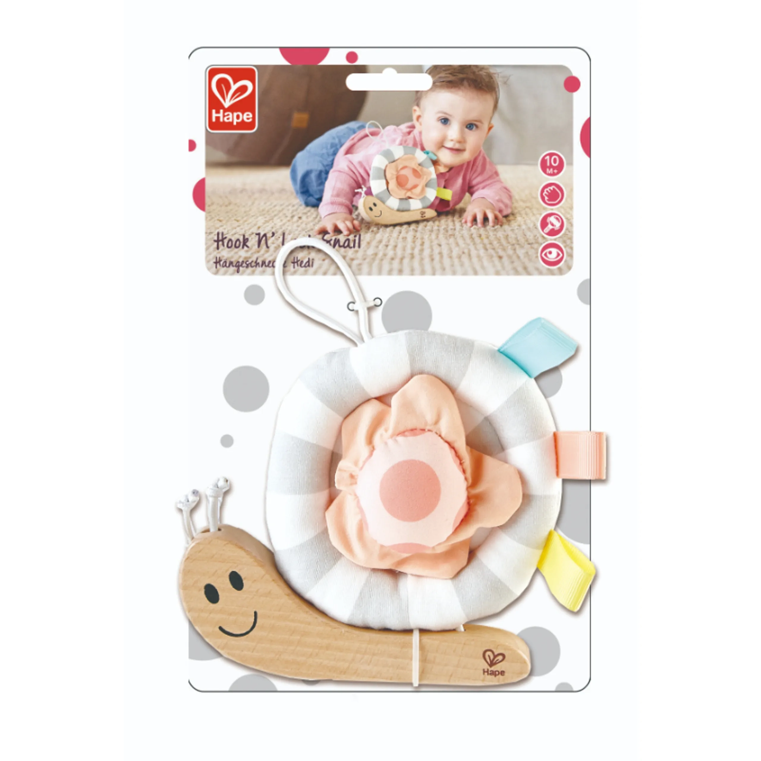 Hook N' Look Snail Hanging Toy - 10 months