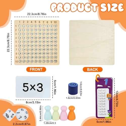 Multiplication Board Game - Wooden Montessori