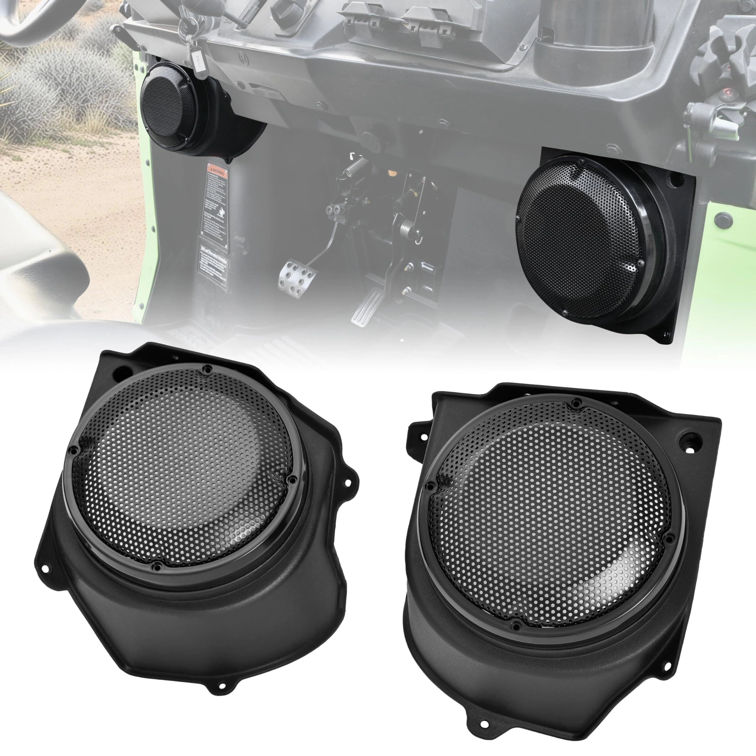 UMINGLE Under Dash Speaker Pods - 6.5"