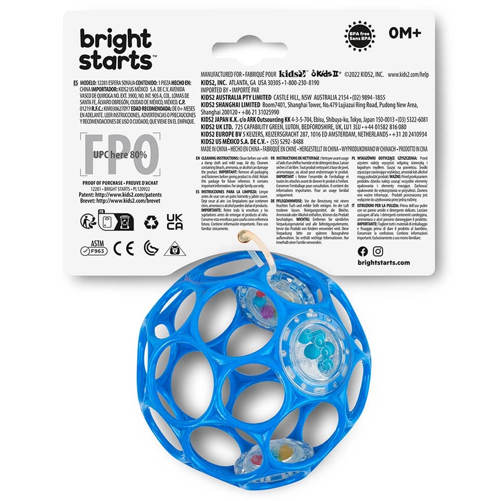 Rattle Easy Grasp Toy - Suitable for 3 months & above